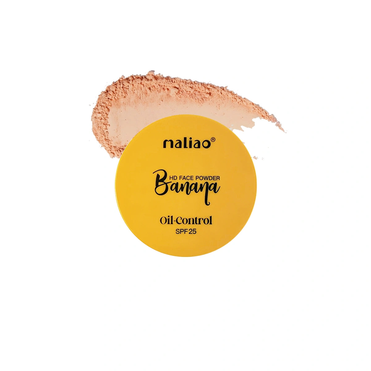 Maliao Banana HD 2 IN 1 Oil-Control Face Powder Compact - Matte Finish